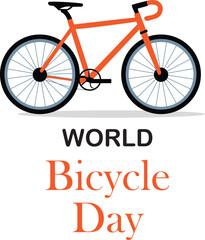 World Bicycle Day Vector