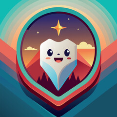 Fototapeta premium Tooth Icon for Dental Health