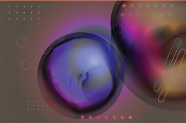 abstract technology background with circles