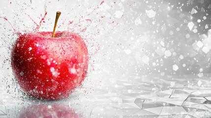 Modern grey apple abstract