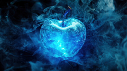 Digital mystical apple energy