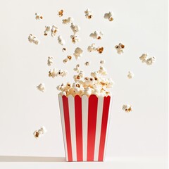 Popcorn bursts from a striped container (3)