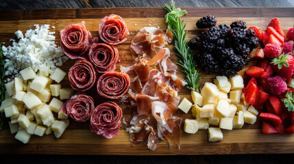 Traditional charcuterie board