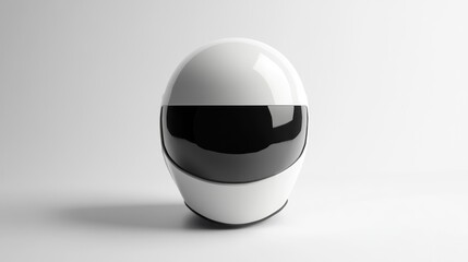 White motorcycle helmet (1)