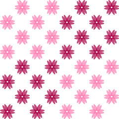 seamless pattern with pink flowers repeat style, replete image design for fabric printing