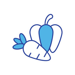 Fresh Vegetables icon vector stock illustration