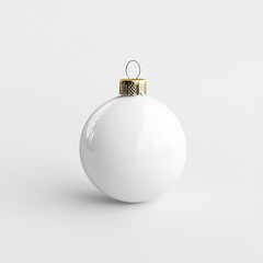 christmas ball on white background