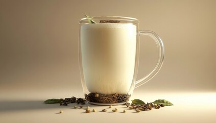 Fototapeta premium glass of milk