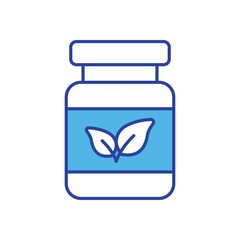 Herbal Supplements icon vector stock illustration