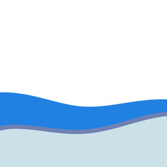 Wave Footer Shape Vector