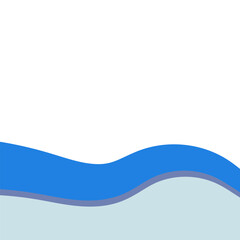 Wave Footer Shape Vector