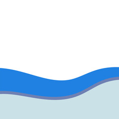 Wave Footer Shape Vector