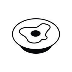 Egg  icon vector stock illustration