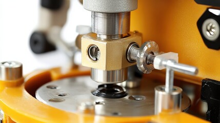 Oil Change Machine in Operation with Pastel Colors