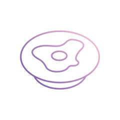 Egg  icon vector stock illustration