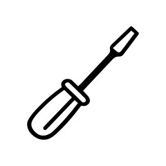 Screwdriver doodle vector icon
