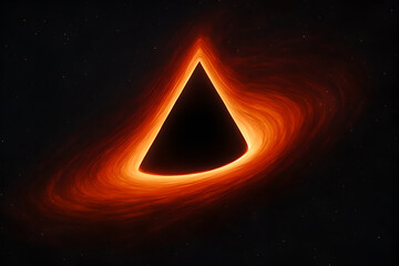 black hole and triangle
