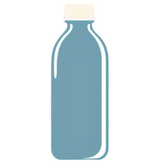 Refreshing Water Bottle Icon Hydration Health and Purity