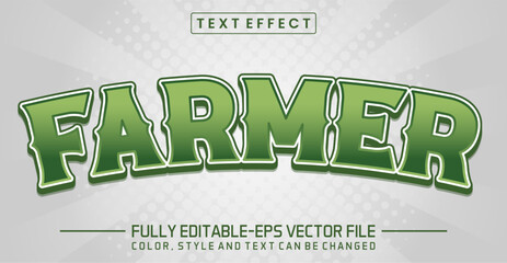 Farmer font Text effect editable