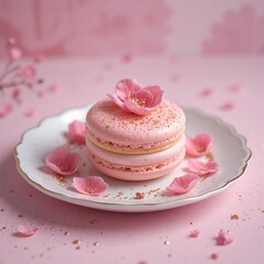 Pink macarons