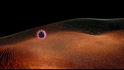 The video provides an in-depth exploration of the coronavirus structure, showcasing its unique features and how they contribute to its infectiousness. It highlights the role of variants and mutations - Powered by Adobe