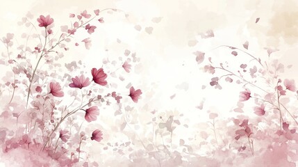 Obraz premium Delicate floral design in soft pinks and creams.