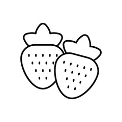 Strawberry icon vector stock illustration