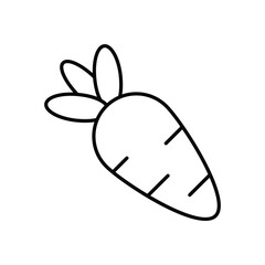 Carrot  icon vector stock illustration