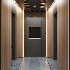 Modern, Elegant Elevator Lobby