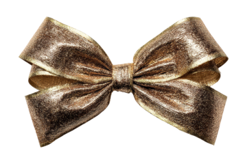 Elegant gold bow festive decor image