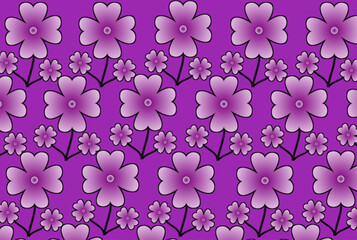 pink flower pattern vector, pattern vector design