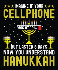 Hanukkah t-shirt design.