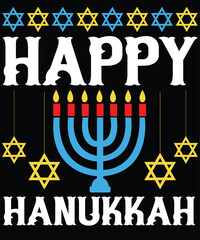 Hanukkah t-shirt design.