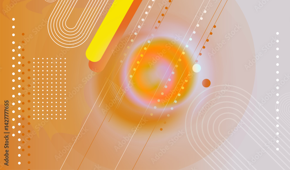 Poster abstract vector geometric shapes and elements background