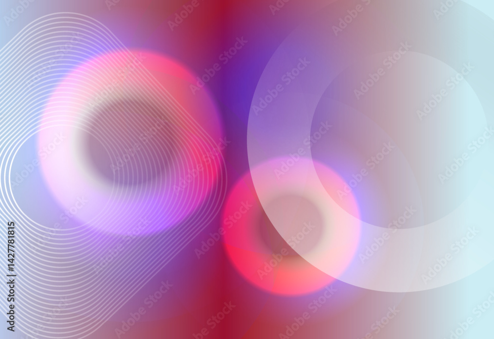 Poster abstract colorful gradient pattern background with circle shapes