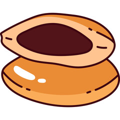 Dorayaki Cartoon Illustration