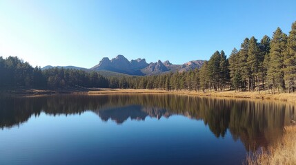 Mountain Lake Reflection
