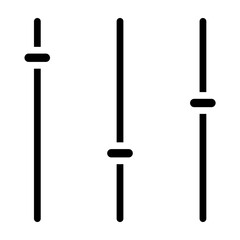 Options Vector Glyph Icon Design