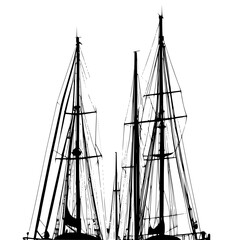 sailing ship silhouette