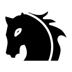 College Mascot Vector Glyph Icon Design