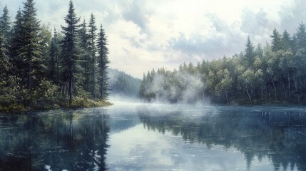 Misty Lake