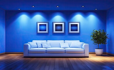 Modern Room, Night Scene