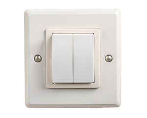 Light Switch Panel isolated on transparent background