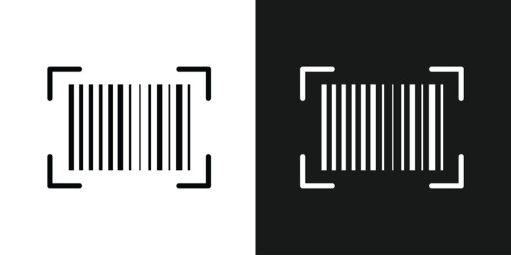 Barcode isolated on white background, Code stripes sticker, Barcode labels, customers qr code, Simple fake bar code, Bar code for web design, Barcode product distribution icon in eps 10.