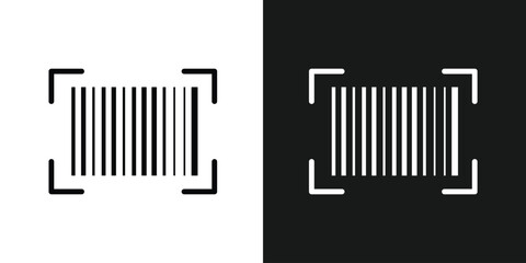 Obraz premium Barcode isolated on white background, Code stripes sticker, Barcode labels, customers qr code, Simple fake bar code, Bar code for web design, Barcode product distribution icon in eps 10.