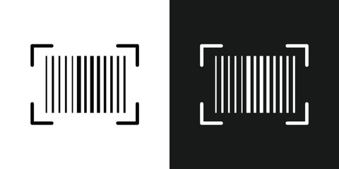 Barcode product distribution icon. Vector illustration on isolated transparent background. Business concept barcode pictogram in eps 10.