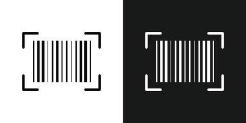 Barcode product distribution icon. Vector illustration on isolated transparent background. Business concept barcode pictogram in eps 10.
