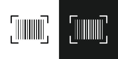Barcode product distribution icon. Vector illustration on isolated transparent background. Business concept barcode pictogram in eps 10.