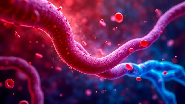 Blood vessels, vascular health, vessel structure. Vascular biology. Capillaries constrict under low pressure. Vein elasticity enhances oxygen delivery. Cardiovascular efficiency supports organ