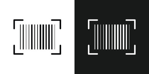 Barcode product distribution icon. Vector illustration on isolated transparent background. Business concept barcode pictogram in eps 10.
